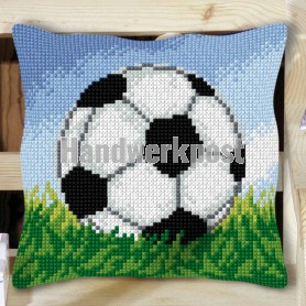 kreuzstichkissen voetbal