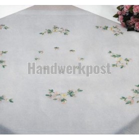 stielstichdecke papavers, wit