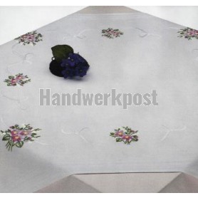 stielstichdecke kaapse viooltjes, wit