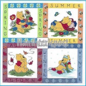 stickpackung winnie de pooh, vier seizoenen