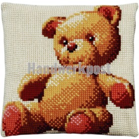 kreuzstichkissen teddybeer
