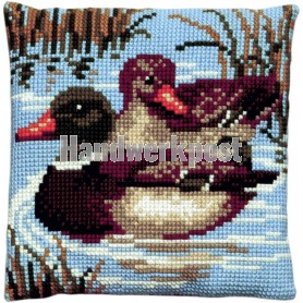 kreuzstichkissen eenden