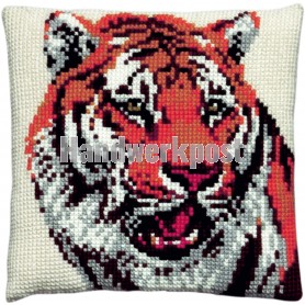 kreuzstichkissen tijger