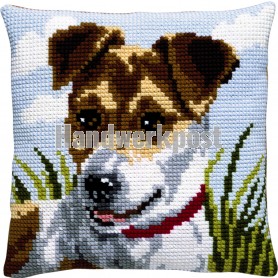 kreuzstichkissen jack russel