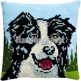 kreuzstichkissen border collie