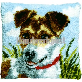 knüpfkissen jack russel (excl. knüpfhaken)