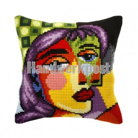 kreuzstichkissen picasso, faces-1