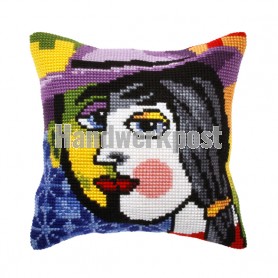kreuzstichkissen picasso, faces-2
