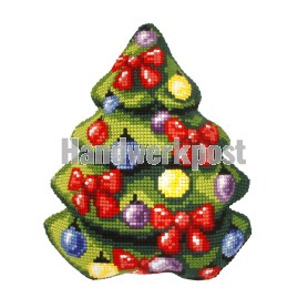 kreuzstichkissen versierde kerstboom