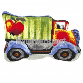 kreuzstichkissen verkeer, vrachtwagen