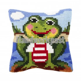 kreuzstichwandbehang kikker
