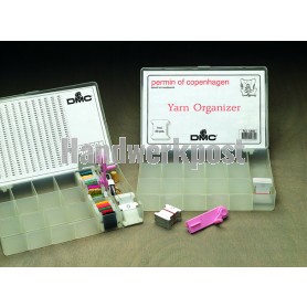 aufbewahrungsbox stickgarn 17 fächern (incl. 100 windkarten) 