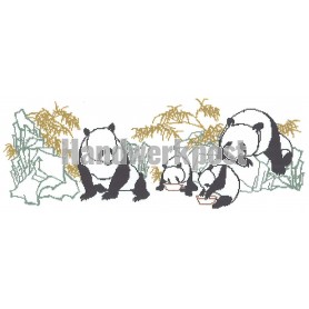 stickpackung familie panda