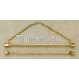 metallenbesläge mit kette für klingelzug/messlatte 18 cm