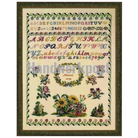 stickpackung sampler, anno 1819