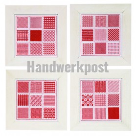stickpackung sampler, stekenlap, rood