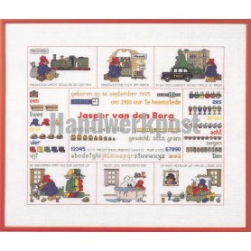 stickpackung paddington bear, geboorte jasper 