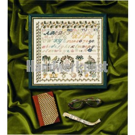stickpackung sampler, biedermeier