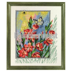 stickpackung vlinder met bloemen