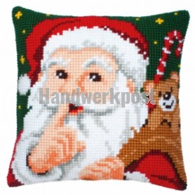 kreuzstichkissen kerstman
