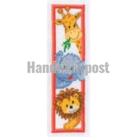 stickpackung lesezeichen, wilde dieren