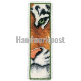 stickpackung lesezeichen, tijger