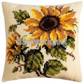 kreuzstichkissen zonnebloemen