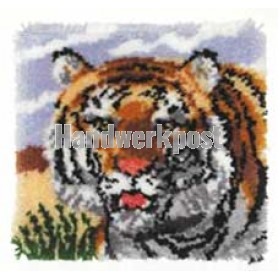 knüpfkissen tijger