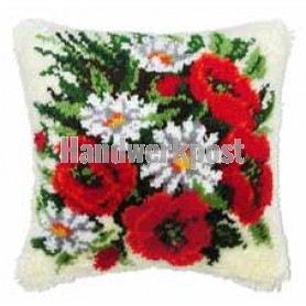 knüpfkissen bloemen