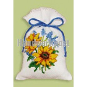 stickpackung kräutertütchen, zonnebloemen
