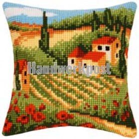 kreuzstichkissen toscane