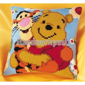 kreuzstichkissen winnie de pooh, winnie en tijgetje