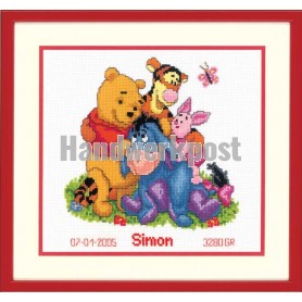 stickpackung winnie de pooh, geburt simon