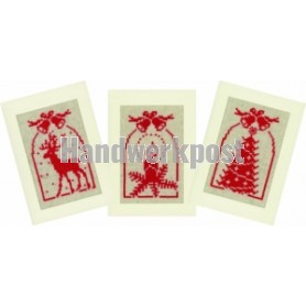 stickpackung weihnachtskarte (3 st.)