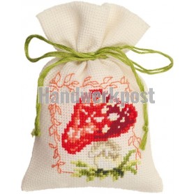 stickpackung kräutertütchen, paddenstoel