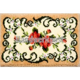 knüpfdecke klassiek, rozen