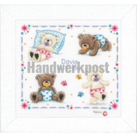 stickpackung popcorn bear, geburt david