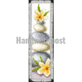 stickpackung lesezeichen, lotusbloemen