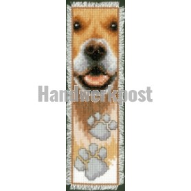 stickpackung lesezeichen, hond/pootafdruk