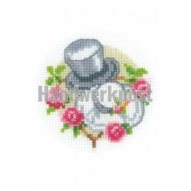 stickpackung hochzeitskarte, hoeden