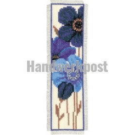 stickpackung lesezeichen, blauwe anemonen-2