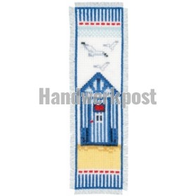 stickpackung lesezeichen, sealife, strandcabine