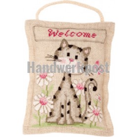 stickpackung kissen poes "welcome"