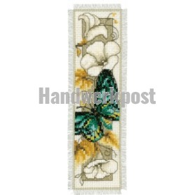 stickpackung lesezeichen, vlinder op aronskelk-1