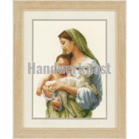 stickpackung maria met het kindje jezus en lam
