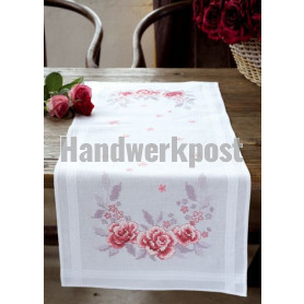 kreuzstichläufer rose rozen, wit