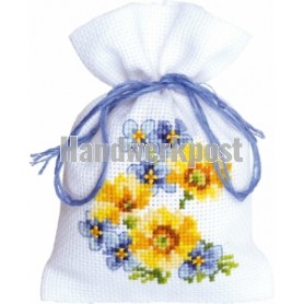 stickpackung kräutertütchen, blauw/gele bloemen-3