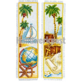 stickpackung lesezeichen (2 st.) "op een eiland"