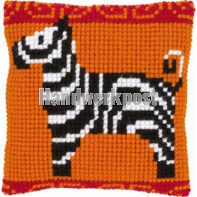 kreuzstichkissen zebra