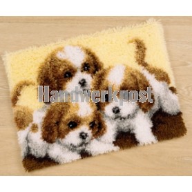 knüpfdecke drie puppies